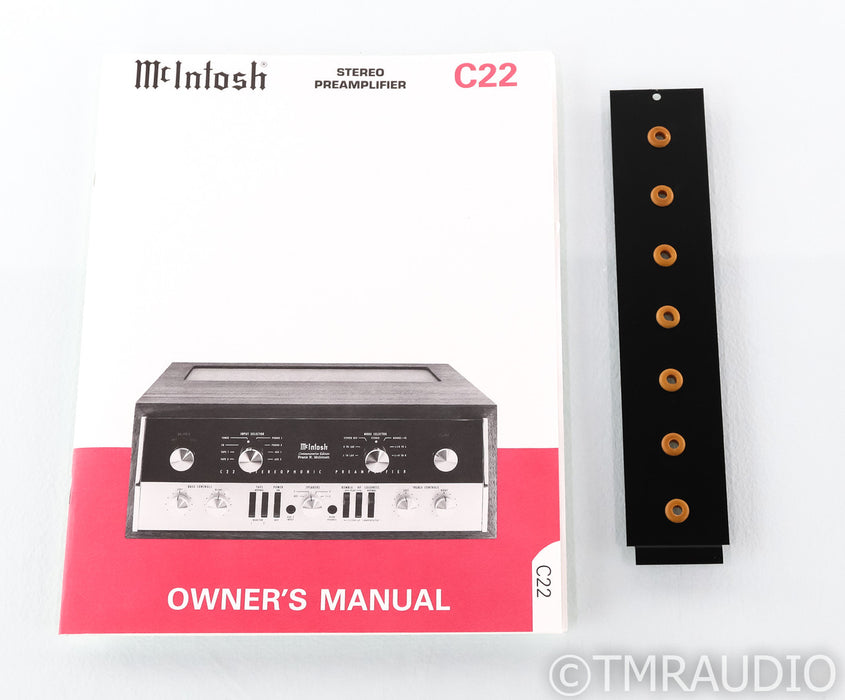 McIntosh C22 Commemorative Edition Stereo Tube Preamplifier; C 22 CE