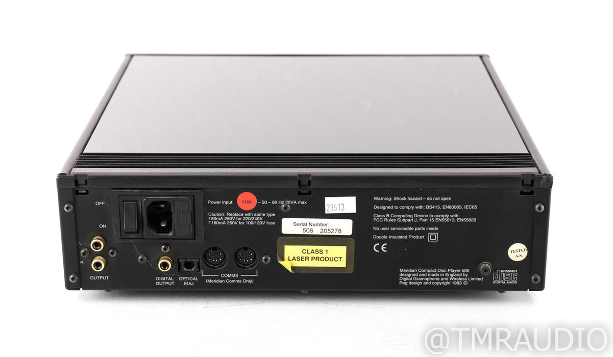 Meridian 506 CD Player / Transport; (No Remote)