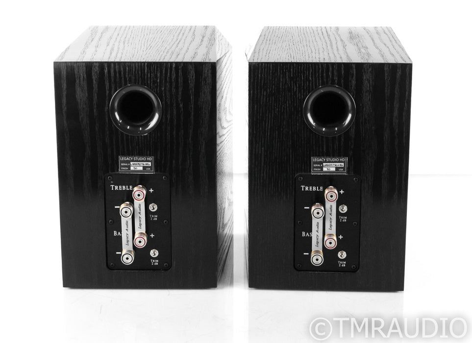 Legacy Studio HD Bookshelf Speakers; Black Oak Pair
