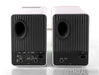 KEF LS50 Wireless Bookshelf Speakers; LS50W; White / Copper Pair