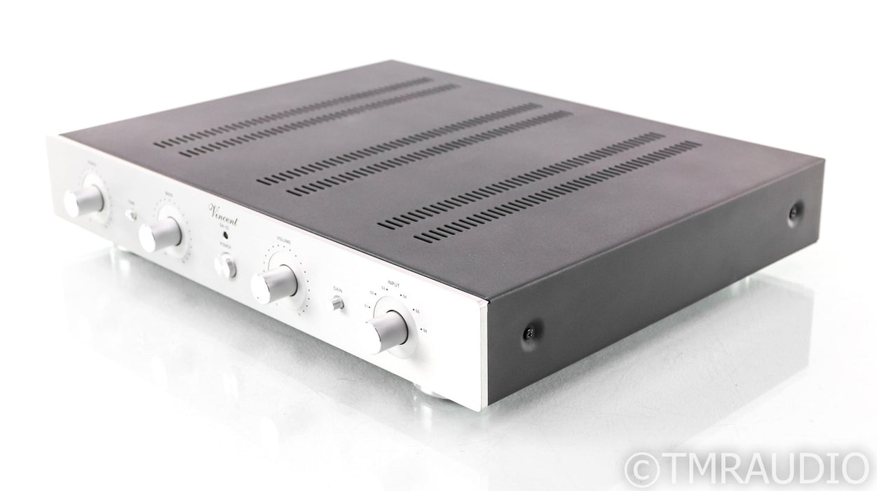 Vincent Audio SA-32 Stereo Tube Hybrid Preamplifier; SA32; Silver; Remote