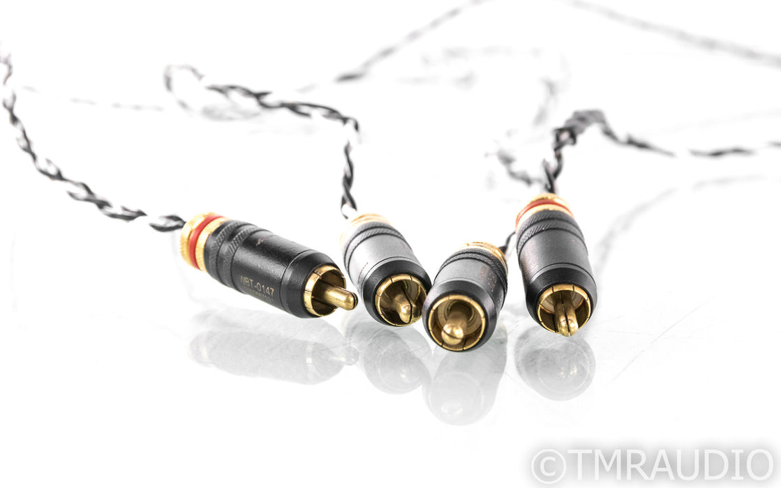 Kimber Kable Silver Streak SE RCA Cables; 1m Pair Interconnects w/ WBT-0147