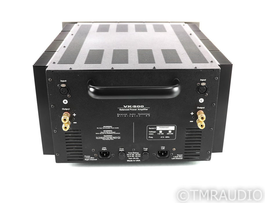 BAT VK-500 Dual Mono Power Amplifier; BAT-PAK; VK500; Brand New Caps