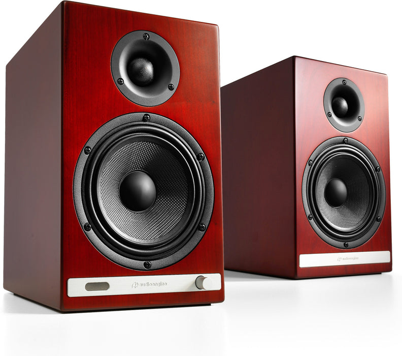 Audio Engine HD6 Wireless Powered Bookshelf Speakers; Cherry Pair (New)