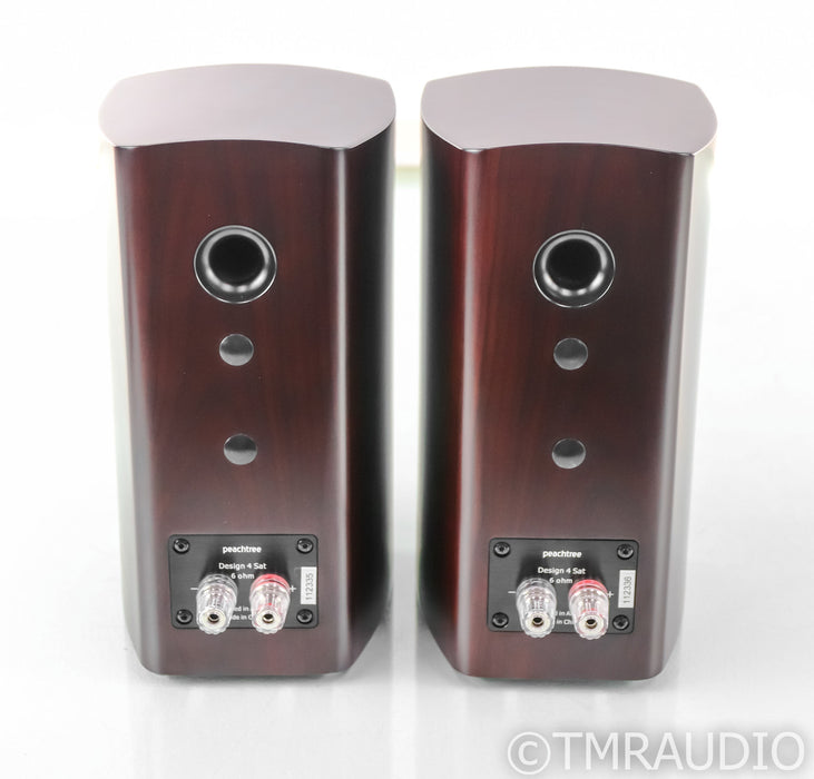 Peachtree Design 4 Bookshelf Speakers; D4; Rosewood Pair