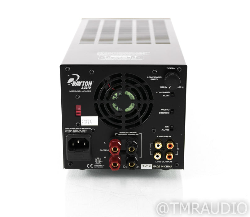 Dayton Audio APA150 Stereo / Mono Power Amplifier; APA-150