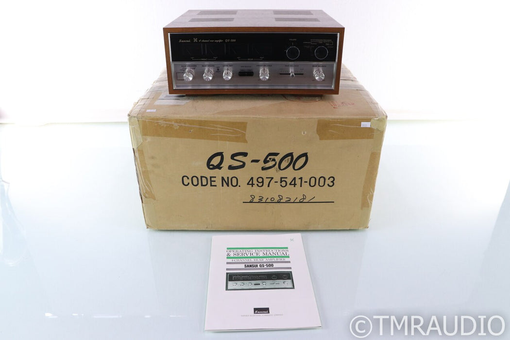 Sansui QS-500 Vintage 4 Channel Rear Amplifier; Quadrophonic; MINT w/ Box