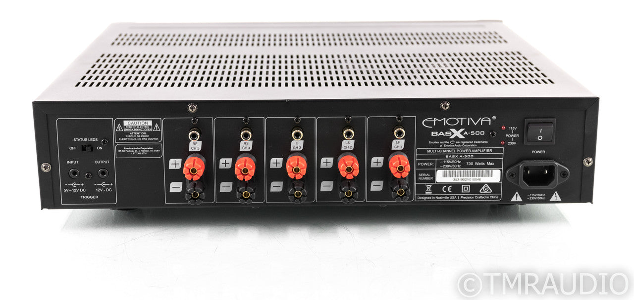 Emotiva BasX A-500 5 Channel Power Amplifier; A500