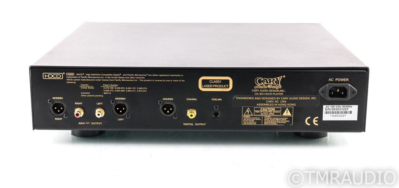 Cary CD-303 CD / HDCD Player; CD303; Remote; AS-IS (Read Error)