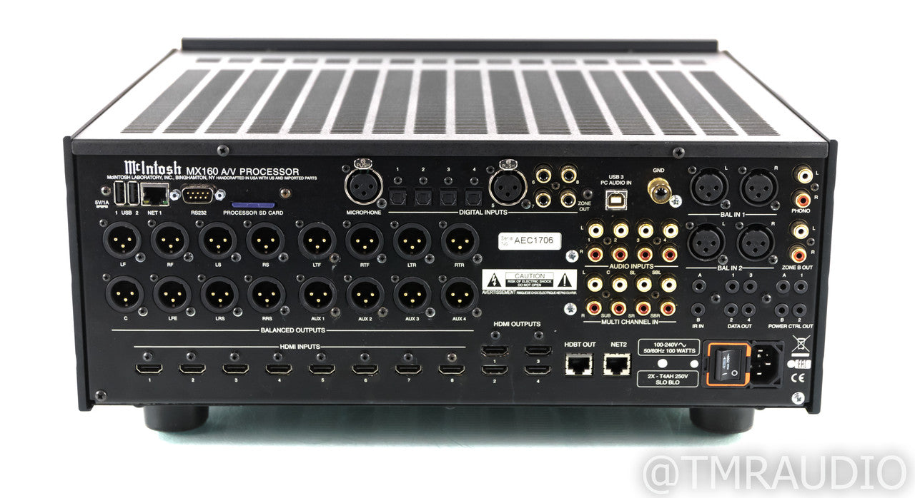 McIntosh MX160 11.1 Channel Home Theater Processor; 4K UHD; Dolby Atmos; Auro 3D