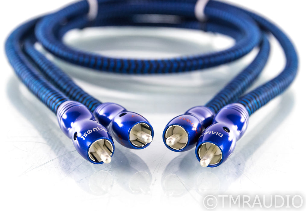 AudioQuest Diamondback RCA Cables; 1m Pair Interconnects