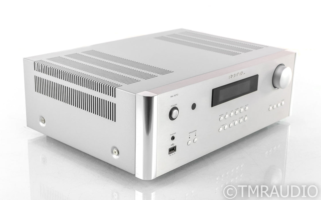 Rotel RA-1570 Stereo Integrated Amplifier; RA1570; Silver; MM Phono; Remote