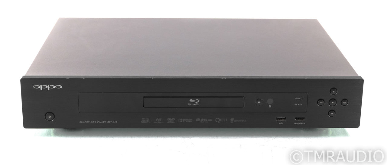 Oppo BDP-103 Universal Blu-Ray Player; BDP103; 3D 4K; Region Free