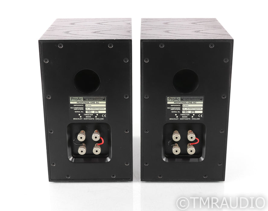 ProAc Response 1SC Bookshelf Speakers; Black Ash Pair; One SC