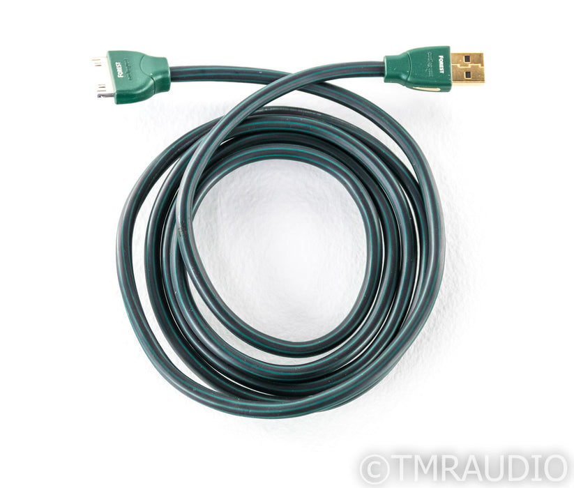 Audioquest Forest iPod USB Digital Cable; Single 1.5m Interconnect; 30-Pin
