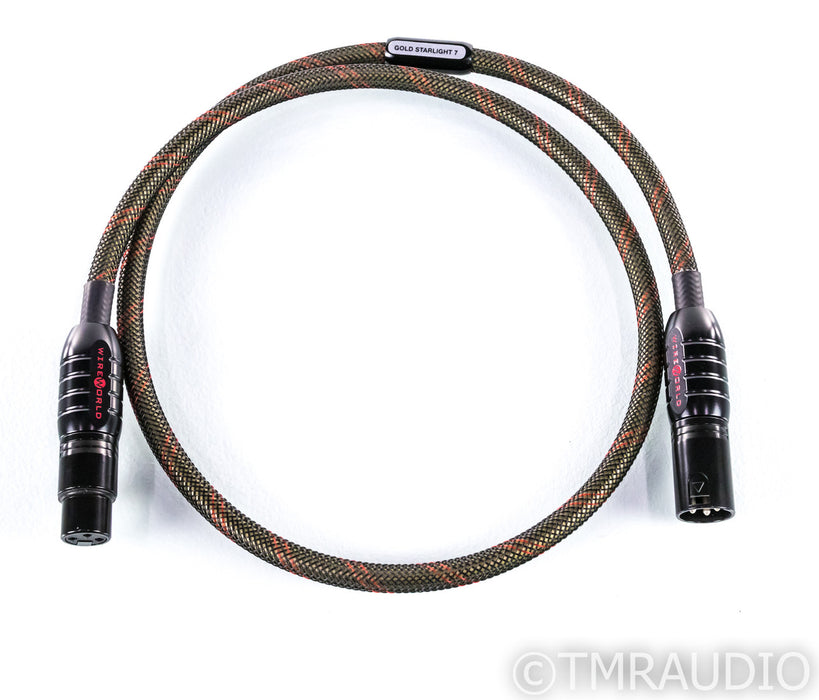 WireWorld Gold Starlight 7 Digital XLR Cable; Single 1m AES/EBU Interconnect