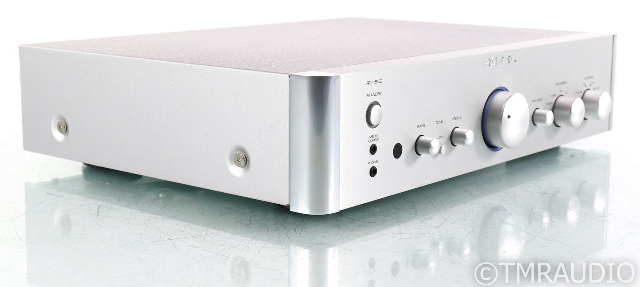 Rotel RC-1550 Stereo Preamplifier; RC-1550; MM Phono; Silver (No Remote)