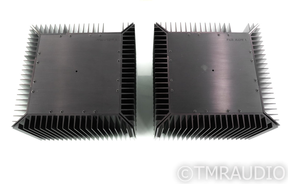 Pass Labs Aleph 1 Mono Power Amplifier; Black Pair