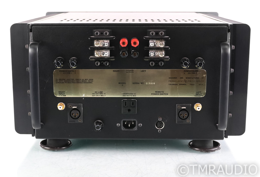 Jeff Rowland Model 5 Stereo Power Amplifier; Dark Gray
