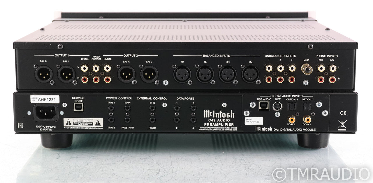 McIntosh C49 Stereo Preamplifier; C-49; USB; MM / MC Phono;  Remote