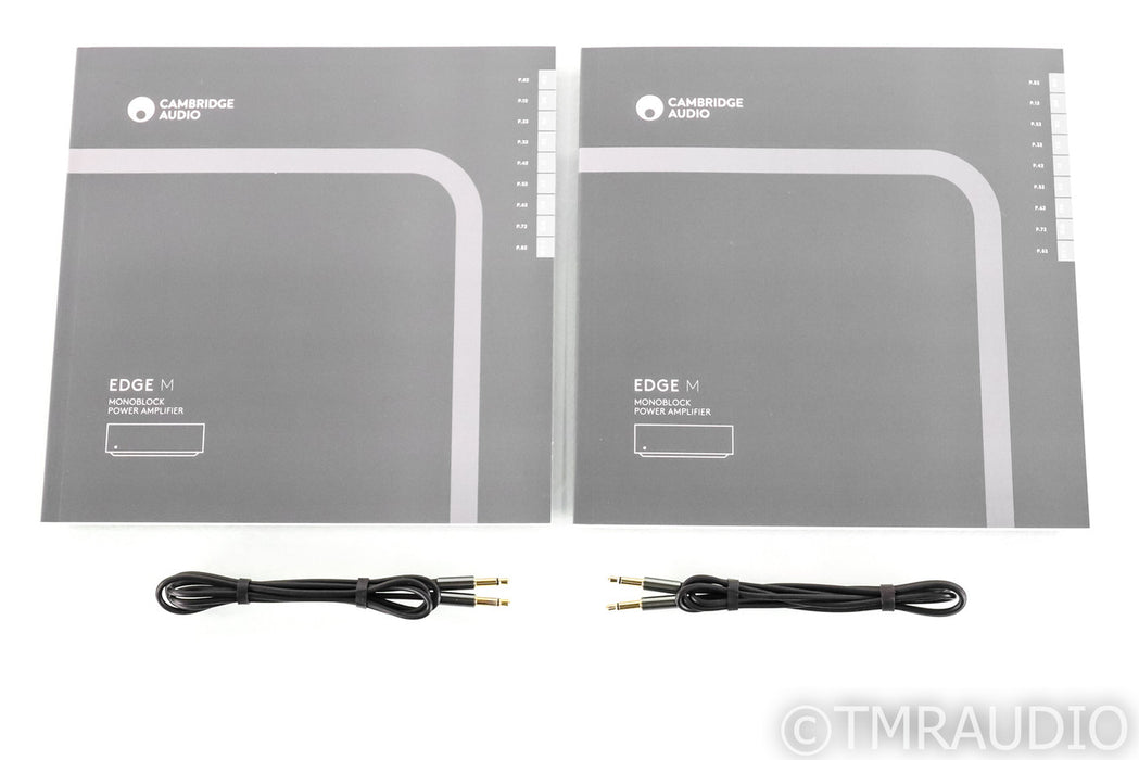 Cambridge Audio Edge M Mono Power Amplifiers; Silver Pair