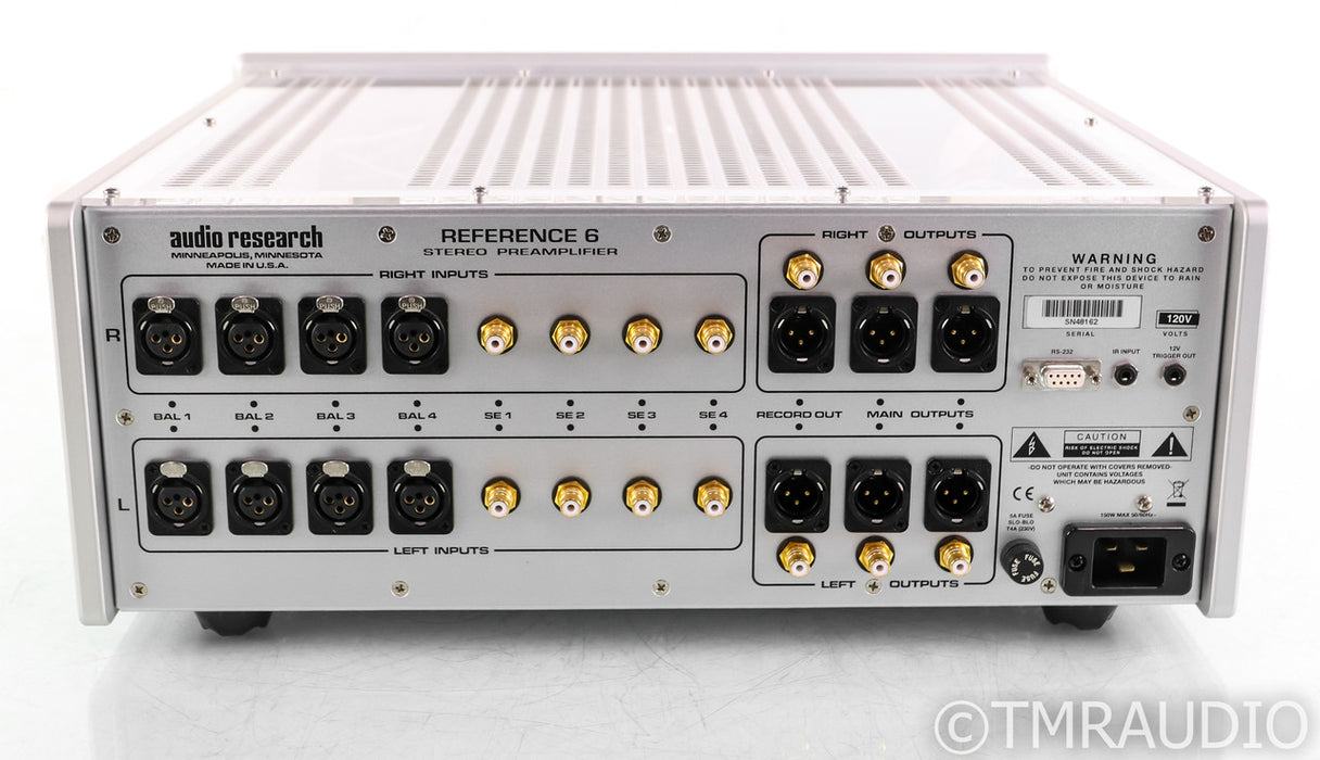 Audio Research Reference 6 Stereo Tube Preamplifier; Remote (Very Low Hours)