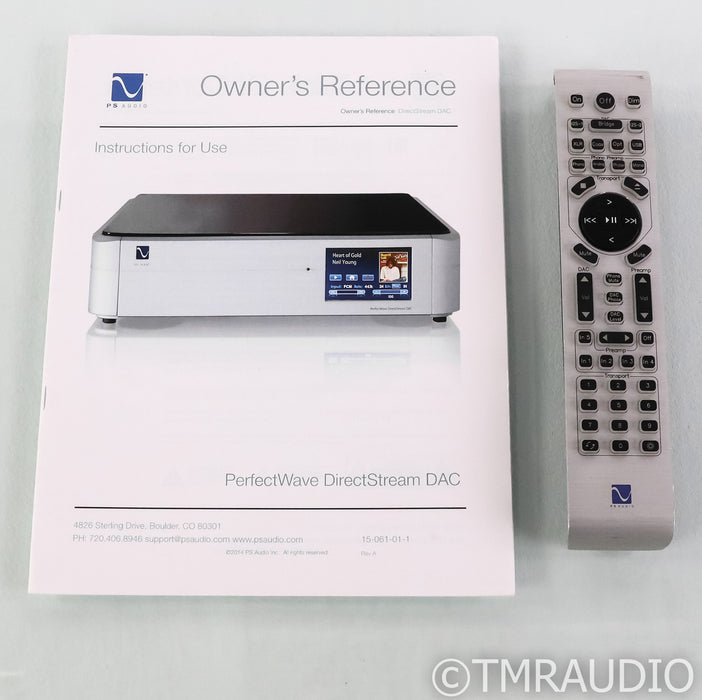 PS Audio PerfectWave DirectStream DAC; D/A Converter; Remote; Bridge II (Used)
