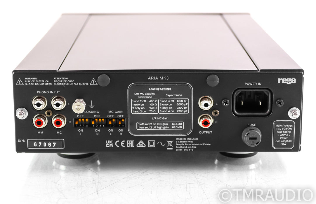 Rega Aria Mk.3 MM / MC Phono Preamplifier; Black (Open Box)