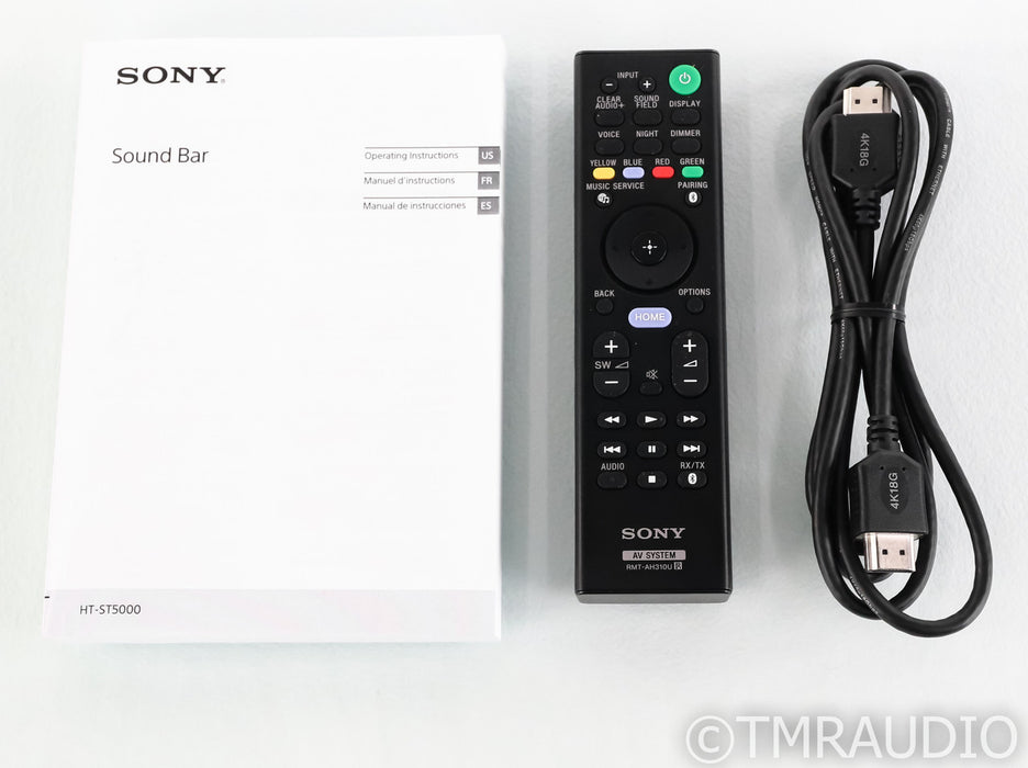 Sony HT-ST5000 7.1.2 Channel Soundbar; HTST5000; Wireless Subwoofer; Atmos