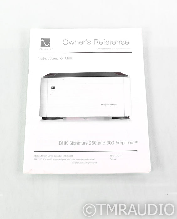 PS Audio BHK 250 Stereo Tube Hybrid Power Amplifier; BHK250; Black (Used)