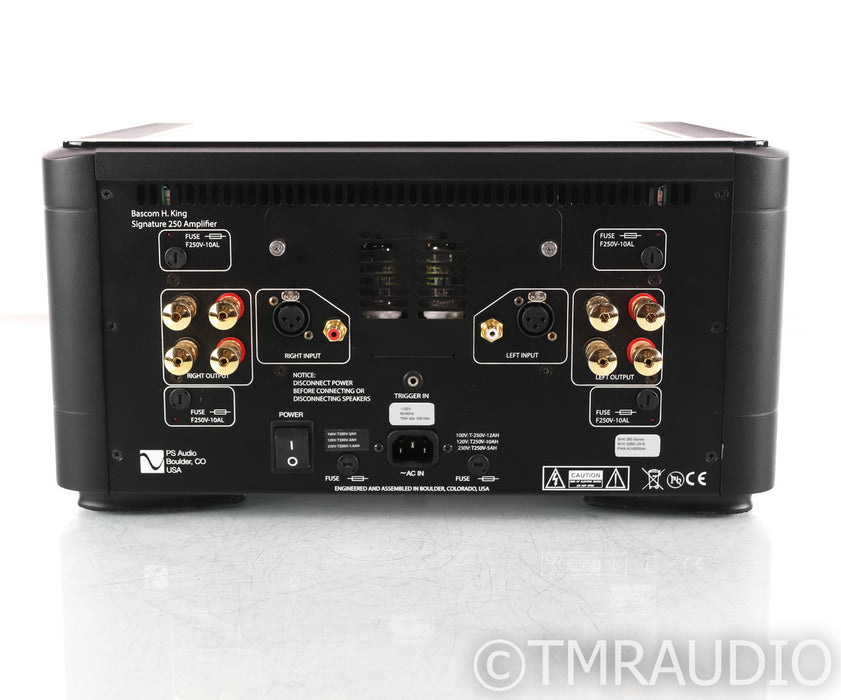 PS Audio BHK 250 Stereo Tube Hybrid Power Amplifier; BHK250; Black (Used)