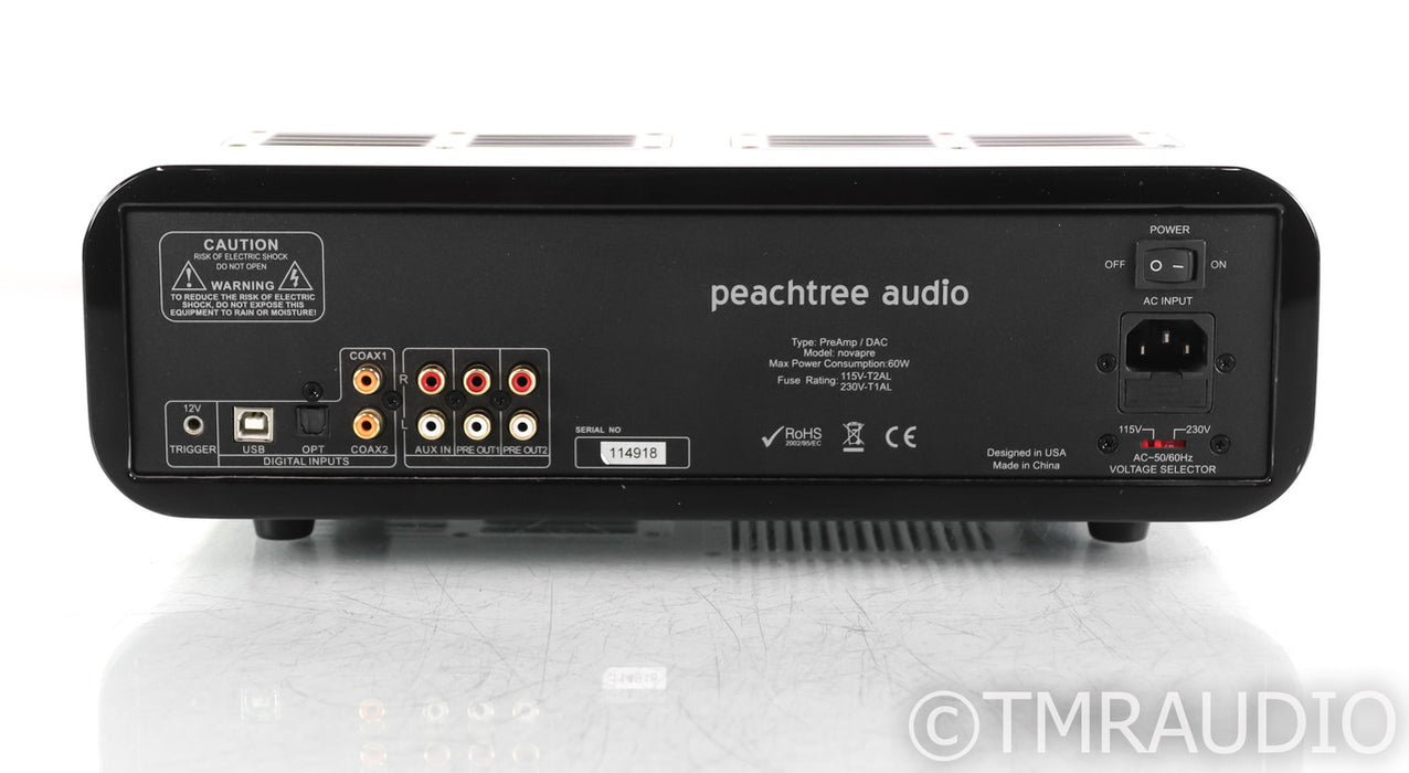Peachtree Nova Pre Stereo Preamplifier; Gloss Black; Remote