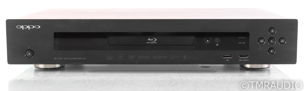 Oppo BDP-103 Universal Disc Player; Black; Remote; 3D; 4K