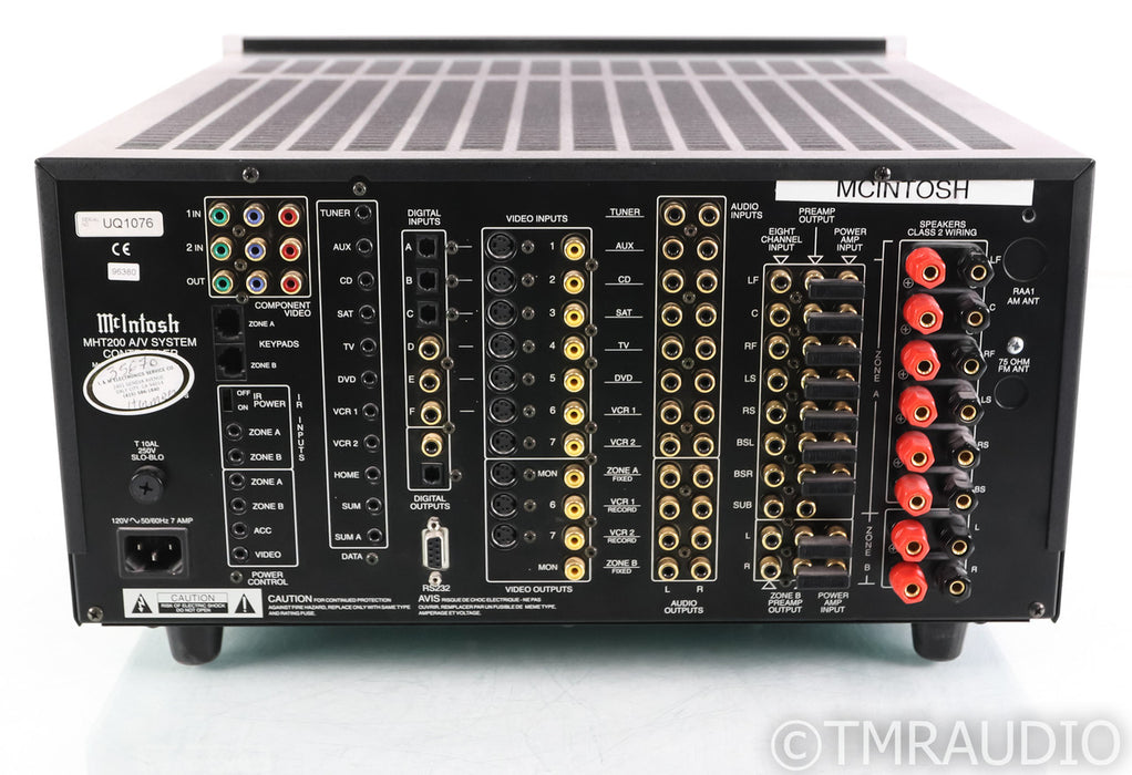 McIntosh MHT200 8.1 Channel Home Theater Receiver; MHT-200; Remote