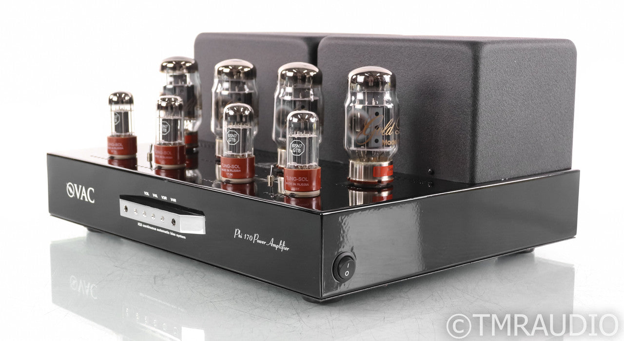 VAC Phi 170 iQ Stereo Tube Power Amplifier; Rev. A; Black