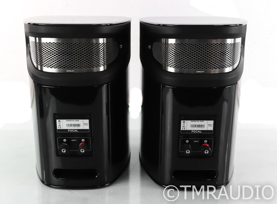 Focal Sopra No.1 Bookshelf Speakers; Black Lacquer Pair (Open Box)