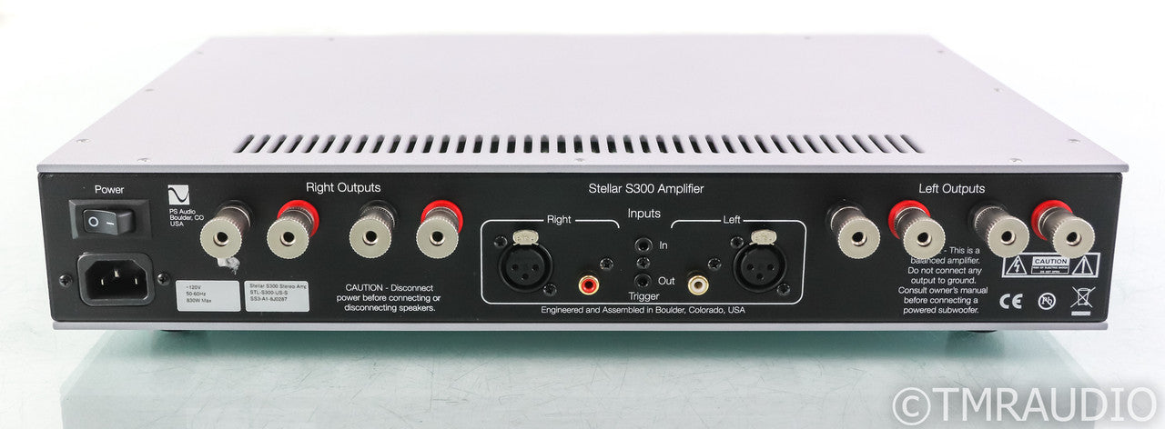 PS Audio Stellar S300 Stereo Power Amplifier; S-300; Silver (Used)