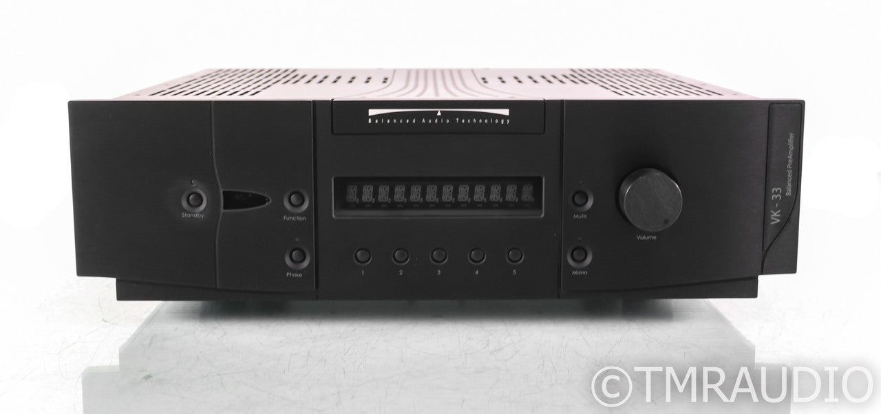Balanced Audio Technology VK-33 Stereo Tube Preamplifier; VK33