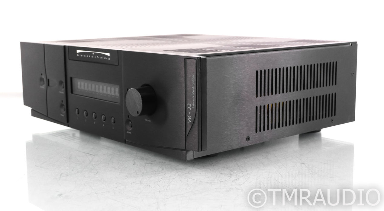 Balanced Audio Technology VK-33 Stereo Tube Preamplifier; VK33