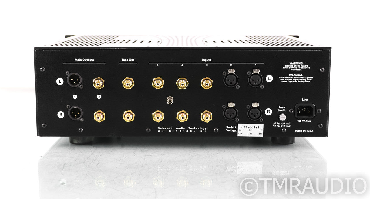 Balanced Audio Technology VK-33 Stereo Tube Preamplifier; VK33