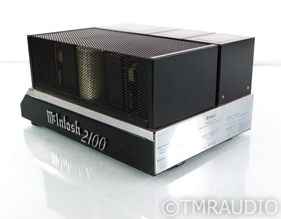 McIntosh MC 2100 Vintage Stereo Power Amplifier; MC2100; early Production