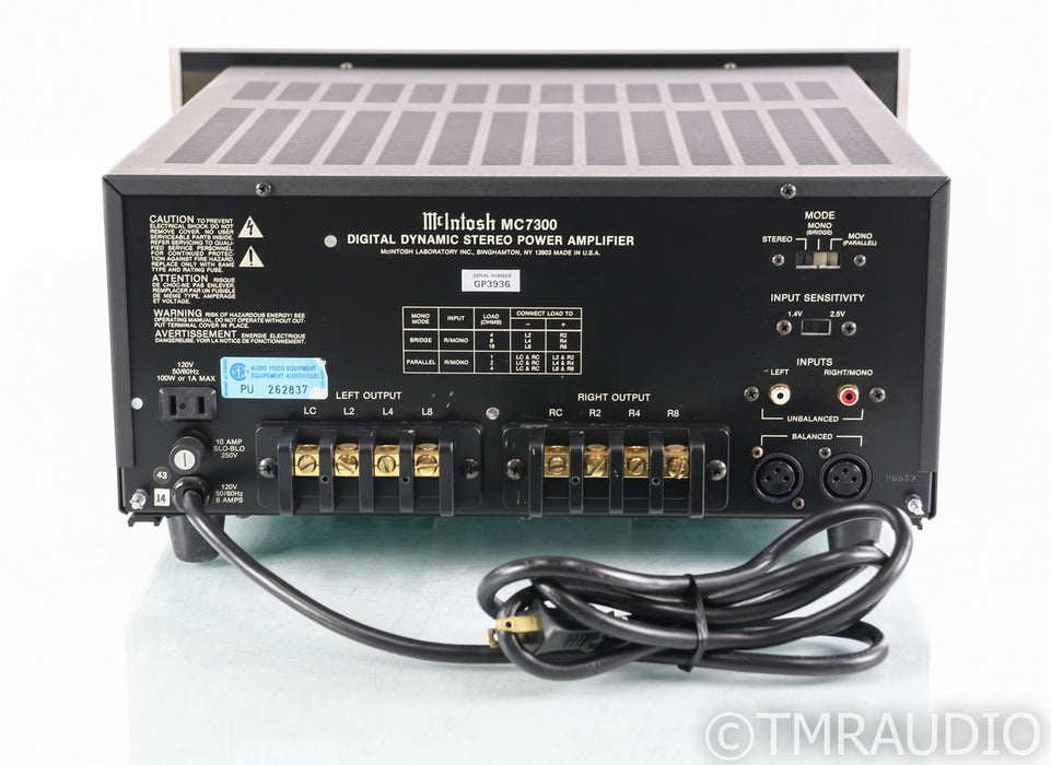 McIntosh MC7300 Stereo Power Amplifier; MC-7300