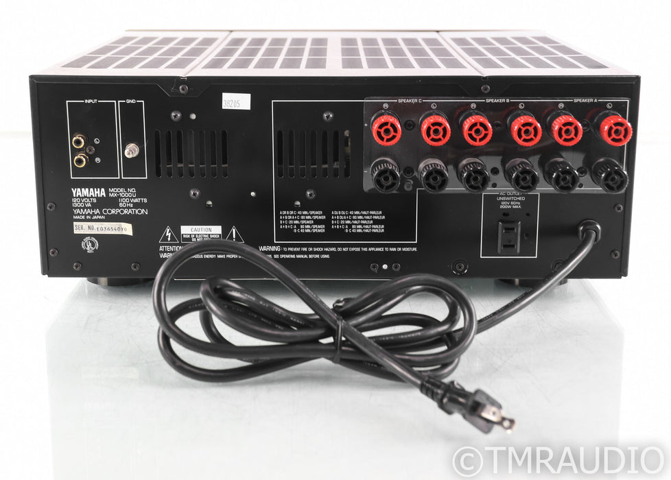 Yamaha MX-1000U Vintage Stereo Power Amplifier; MX1000U; 3-Zone