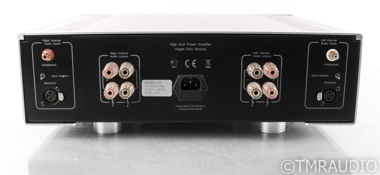 Hegel H20 Stereo Power Amplifier; Silver H-20