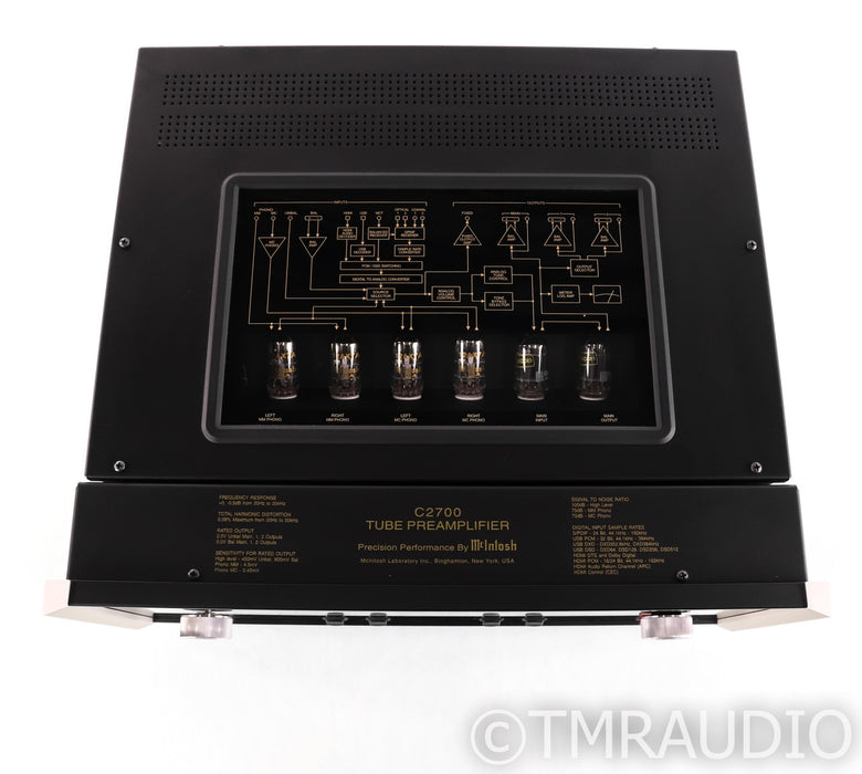 McIntosh C2700 Stereo Tube Preamplifier; Remote; DAC; MM / MC Phono; C-2700