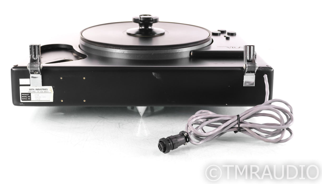 Sota Star Sapphire Series III Turntable; AS-IS (faulty vacuum, missing parts)
