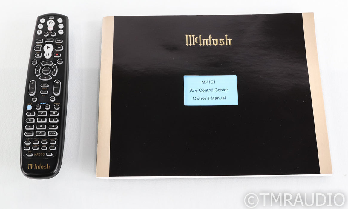 McIntosh MX151 7.1 Channel Home Theater Processor; MX-151; Remote