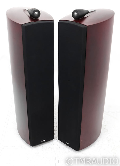 B&W Nautilus 803 Floorstanding Speakers; Red Cherry Pair