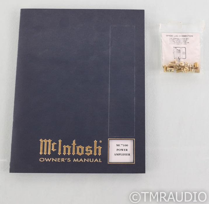 McIntosh MC7100 Stereo Power Amplifier; MC-7100