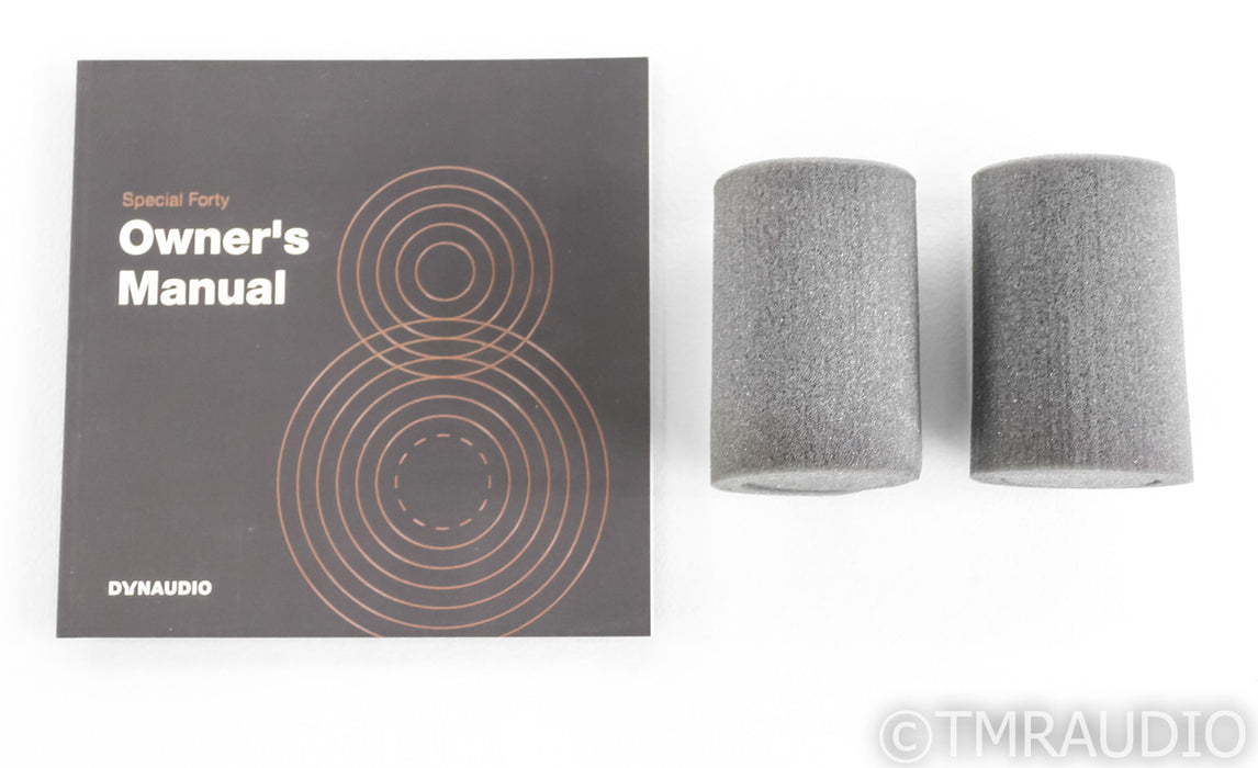 Dynaudio Special Forty Bookshelf Speakers; Ebony Wave Pair; 40th Anniversary